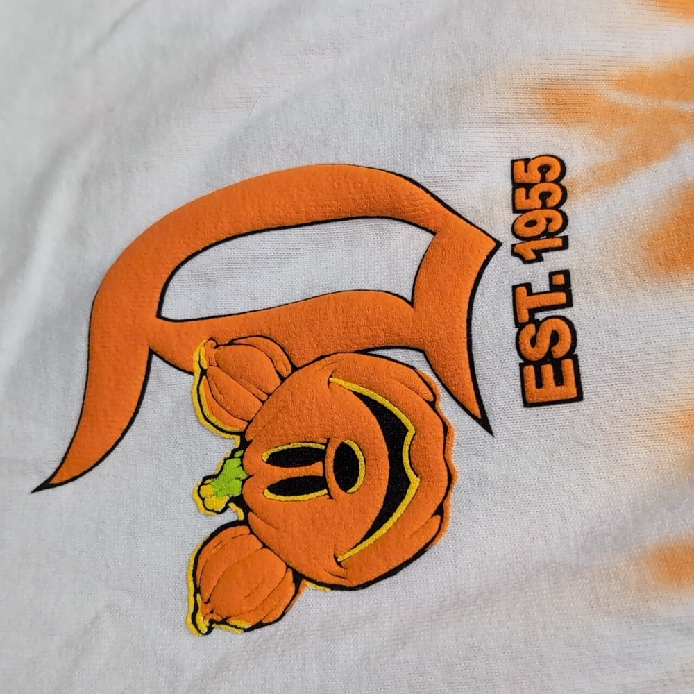 Disney Parks Halloween 2024 Spirit Jersey Tie Dye Pumpkin Mickey Mouse Size Lrg - Picture 5 of 14